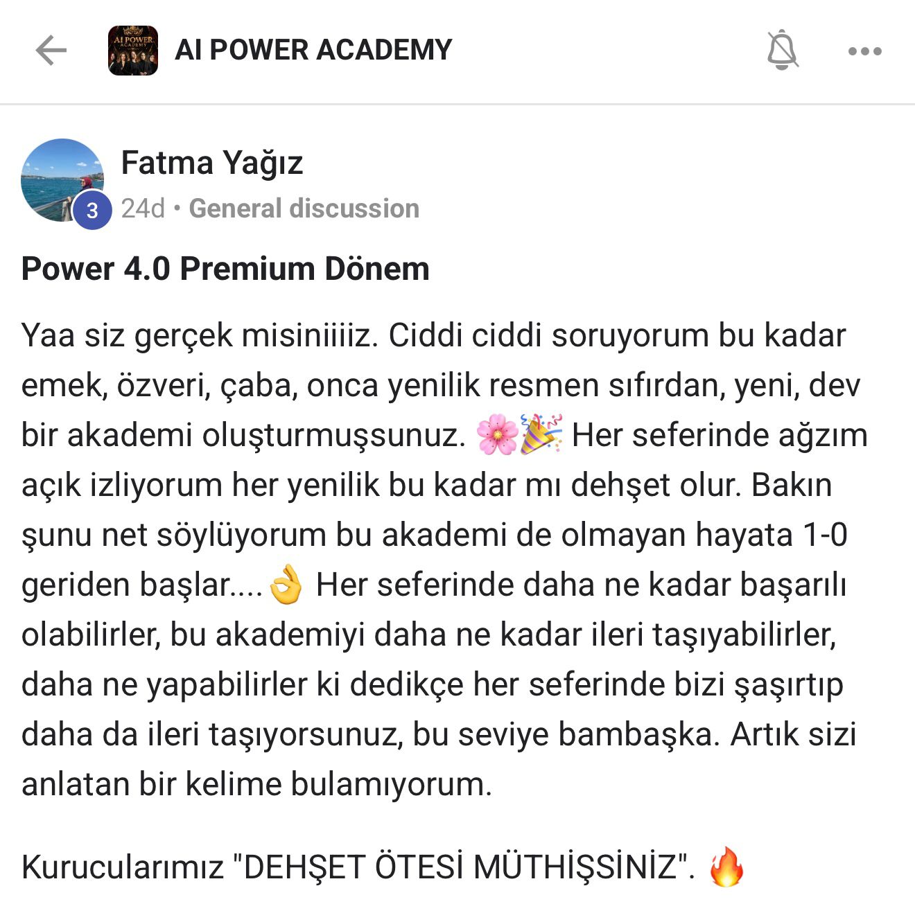 Öğrenci geri dönüşü 5